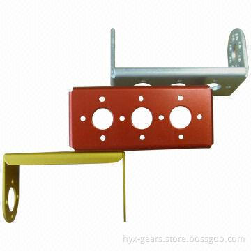 Custom Aluminum Stamping with Servo Mount, Colorful Anodizing